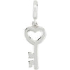 Silver Fashion Tiny Key Charm in Sterling Silver Silver Fashion Tiny Key Charm in Sterling Silver