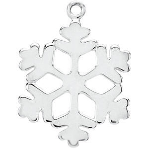 Sterling Silver Petite Snowflake Dangle