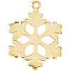Petite Snowflake Dangle in 14k Yellow Gold Petite Snowflake Dangle in 14k Yellow Gold
