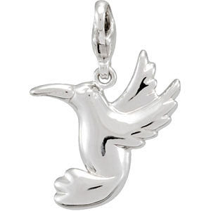 Sterling Silver Charming Animals® Hummingbird Charm Sterling Silver Charming Animals® Hummingbird Charm