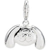 Charming Animals Floppy Ear Dog Charm in Sterling Silver