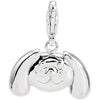 Charming Animals Floppy Ear Dog Charm in Sterling Silver Charming Animals Floppy Ear Dog Charm in Sterling Silver