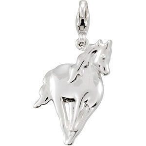Sterling Silver Charming Animals® Horse Charm