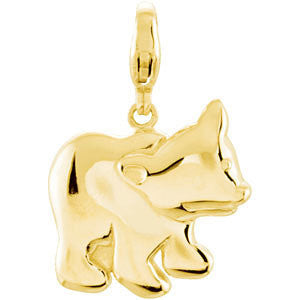 14k Yellow Gold Charming Animals® Bear Charm 14k Yellow Gold Charming Animals® Bear Charm