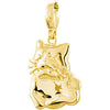 Charming Animals Cat Charm in 14K Yellow Gold