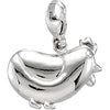 Charming Animals Hen Charm in Sterling Silver Charming Animals Hen Charm in Sterling Silver