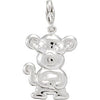 Charming Animals Monkey Charm in Sterling Silver