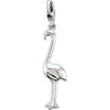 Charming Animals Flamingo Charm in Sterling Silver
