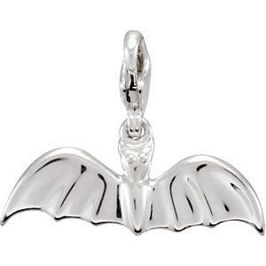 Sterling Silver Charming Animals® Bat Charm Sterling Silver Charming Animals® Bat Charm