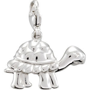 Sterling Silver Charming Animals® Turtle Charm