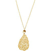 14k Yellow Gold Wire Pear Shaped Necklace 14k Yellow Gold Wire Pear Shaped Necklace