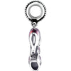 Sterling Silver 18x12mm Red Heel Charm Sterling Silver 18x12mm Red Heel Charm