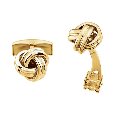 14k Yellow Gold Knot Cuff Links 14k Yellow Gold Knot Cuff Links