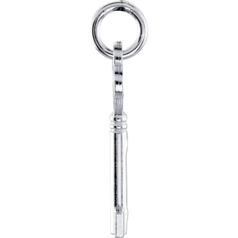 Sterling Silver Key Charm with Jump Ring