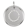 Sterling Silver 1/10 CTW Diamond Initial "O" Pendant Sterling Silver 1/10 CTW Diamond Initial "O" Pendant