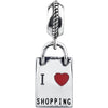 Sterling Silver 15x8.3mm Shopping Bag Dangle Sterling Silver 15x8.3mm Shopping Bag Dangle
