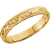 Hand Engraved Wedding Band Ring in 14k Yellow Gold ( Size 7 ) Hand Engraved Wedding Band Ring in 14k Yellow Gold ( Size 7 )