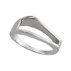 14k White Gold Freeform Ring, Size 6 14k White Gold Freeform Ring, Size 6