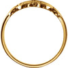14k Yellow Gold Initial Rings, Size 6 14k Yellow Gold Initial Rings, Size 6