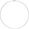 Round Omega Chain in 18k White Gold ( 17 Inch ) Round Omega Chain in 18k White Gold ( 17 Inch )