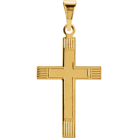 14k Yellow Gold 18X12mm Cross Pendant 14k Yellow Gold 18X12mm Cross Pendant