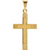 18.00x12.00 mm Cross Pendant in 14K Yellow Gold 18.00x12.00 mm Cross Pendant in 14K Yellow Gold