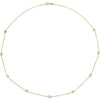 14k Yellow Gold Cubic Zirconia 18-inch Necklace