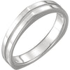 3.5mm Band for Matching Square Shank Solitaire Mounting in 14K White Gold (Size 7)