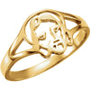 Face of Jesus Chastity Ring in 14k Yellow Gold ( Size 7 ) Face of Jesus Chastity Ring in 14k Yellow Gold ( Size 7 )