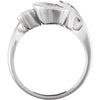 14k White Gold Freeform Ring, Size 6 14k White Gold Freeform Ring, Size 6