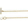 14K Yellow Gold 7-Inch Rolo Bracelet With Heart 14K Yellow Gold 7-Inch Rolo Bracelet With Heart