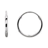 14K White Gold 10mm Endless Hoop Earrings 14K White Gold 10mm Endless Hoop Earrings