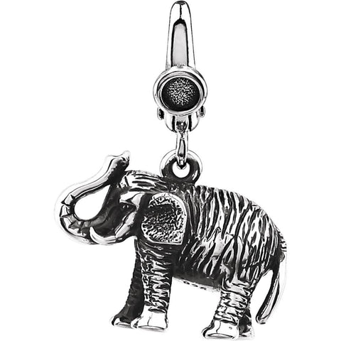 Sterling Silver Elephant Charm Sterling Silver Elephant Charm