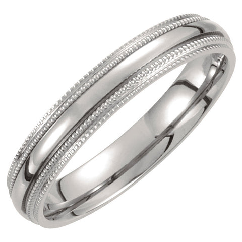 Titanium Double Milgrain Band, Size 7.5 Titanium Double Milgrain Band, Size 7.5