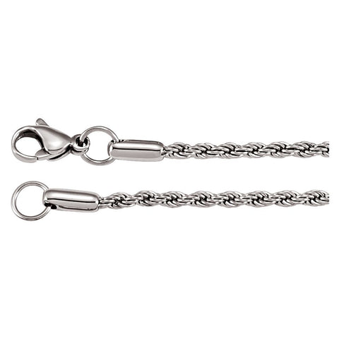2.4mm Stainless Steel Rope Chain 2.4mm Stainless Steel Rope Chain