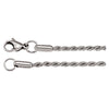 Stainless Steel Rope Chain with Lobster Clasp ( 18.00-Inch )