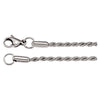 Stainless Steel Rope Chain with Lobster Clasp ( 20.00 Inch ) Stainless Steel Rope Chain with Lobster Clasp ( 20.00 Inch )