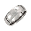 Titanium Wedding Band Ring and 0.05 ct. Diamond (Size 9.5 ) Titanium Wedding Band Ring and 0.05 ct. Diamond (Size 9.5 )