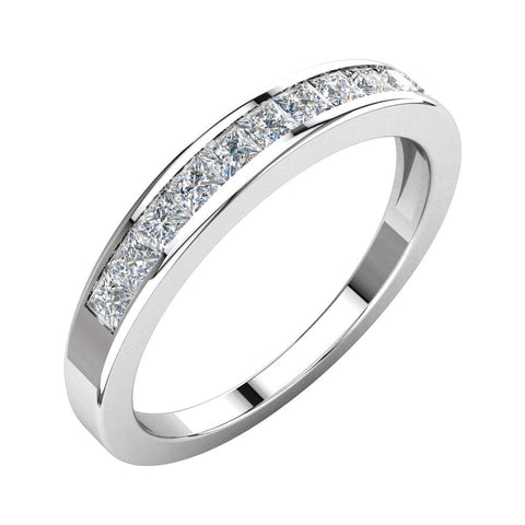 Platinum 1/2 CTW Diamond Anniversary Band Size 5 Platinum 1/2 CTW Diamond Anniversary Band Size 5