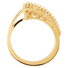 14k Yellow Gold Freeform Ring, Size 6 14k Yellow Gold Freeform Ring, Size 6