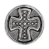 Sterling Silver 10.5x7.5mm Cross Cylinder Bead Sterling Silver 10.5x7.5mm Cross Cylinder Bead