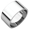 10.00 mm Flat Band in 10K White Gold ( Size 11 )