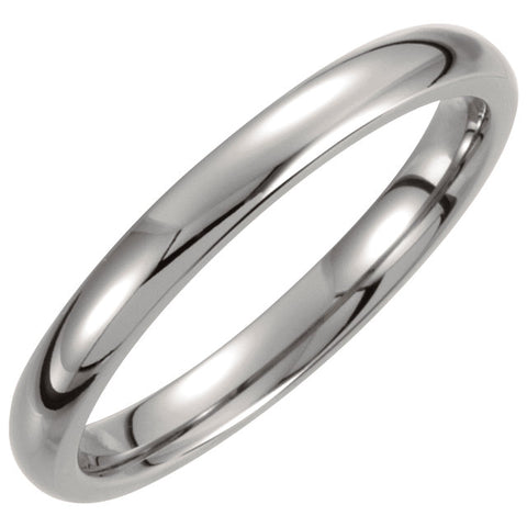 Titanium 3mm Domed Polished Band Size 7 Titanium 3mm Domed Polished Band Size 7
