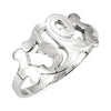 Initial Ring with Initial 'V' in 14k White Gold ( Size 6 ) Initial Ring with Initial 'V' in 14k White Gold ( Size 6 )
