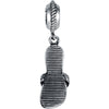 Sterling Silver 19.5x8mm Red Flip Flop Charm Sterling Silver 19.5x8mm Red Flip Flop Charm