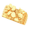 13.00X16.00 mm Men's Solid Nugget Ring Mounting in 14k Yellow Gold ( Size 10 ) 13.00X16.00 mm Men's Solid Nugget Ring Mounting in 14k Yellow Gold ( Size 10 )