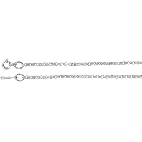 Sterling Silver 2mm Rolo 20" Chain Sterling Silver 2mm Rolo 20" Chain