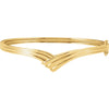 Hinged Bangle Bracelet in 14k Yellow Gold Hinged Bangle Bracelet in 14k Yellow Gold