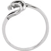 14k White Gold Metal Fashion Ring, Size 6 14k White Gold Metal Fashion Ring, Size 6