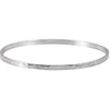 Sterling Silver 3.25mm Hammered Bangle Bracelet Sterling Silver 3.25mm Hammered Bangle Bracelet